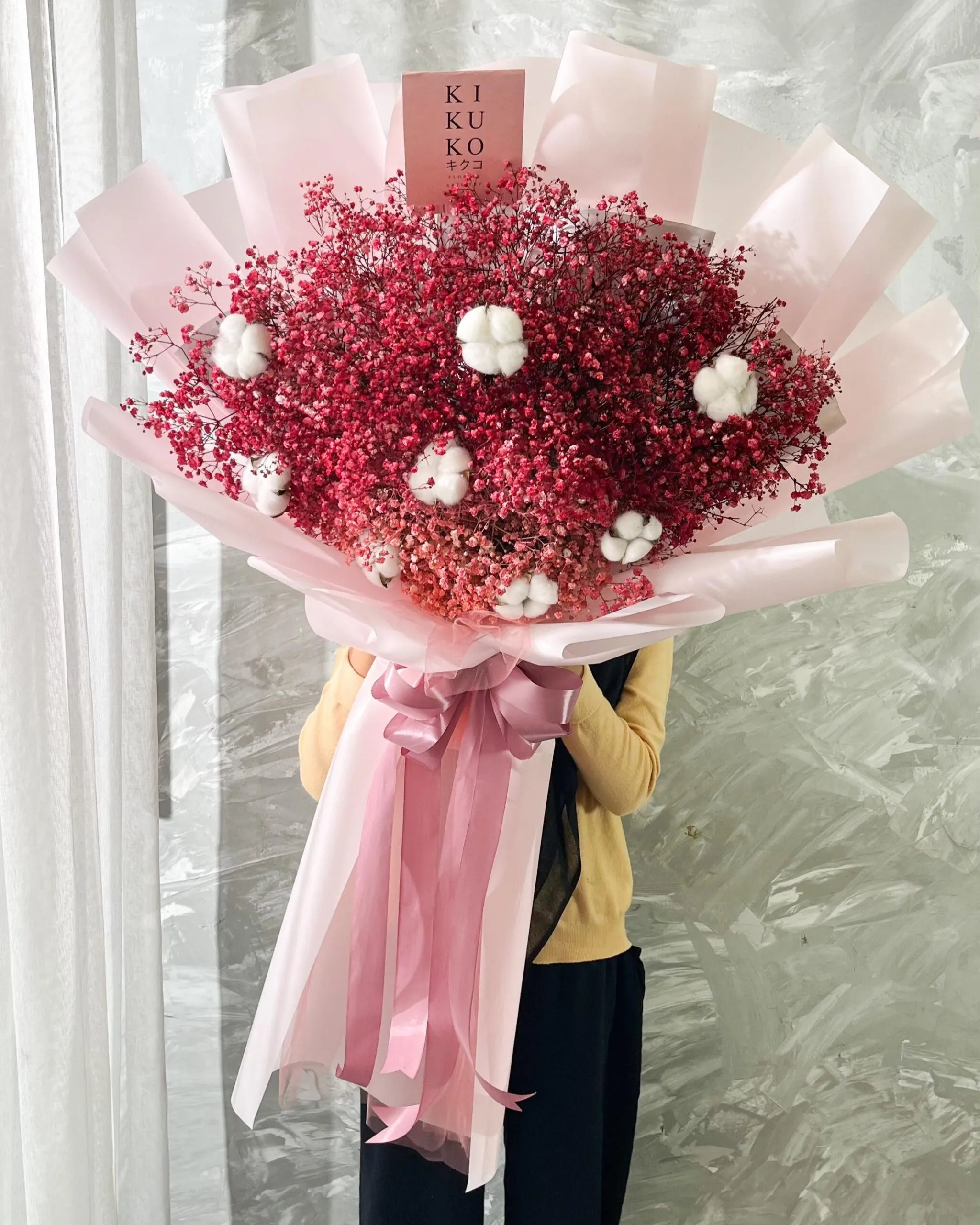 Grande Baby Breath x Cotton Bouquet - Image 2